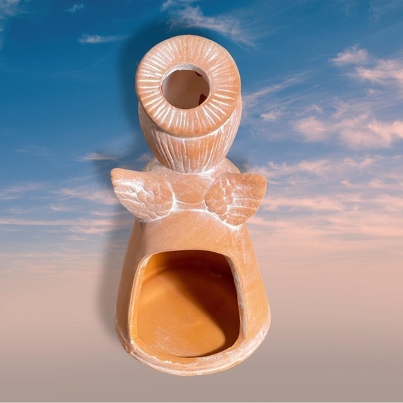 Vintage Terracotta Angel Tealight Holder - Picture 4 of 11